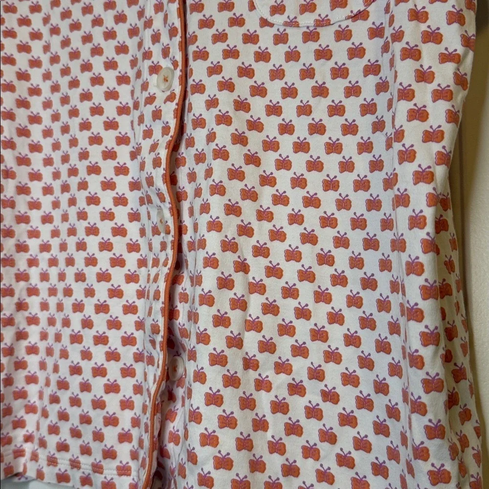 Roller Rabbit Butterfly Pajama Top Medium - Picture 4 of 5